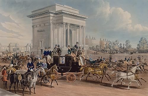 Cuadro de lienzo de Hyde Park por Pollard de 60x90cm para decorar el hogar