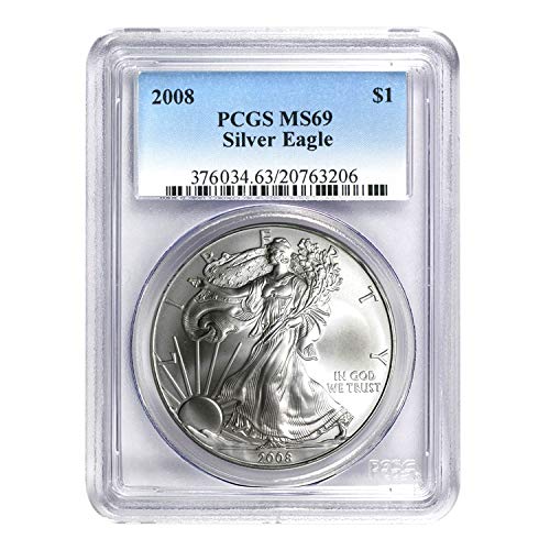 2008 American Silver Eagle ASE $1 MS-69 PCGS