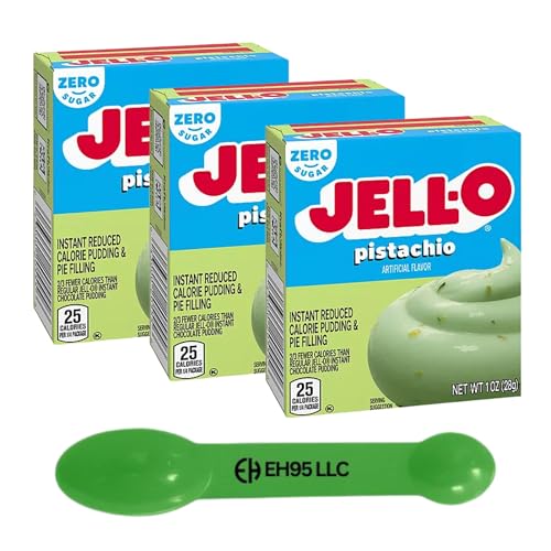 (Pack of 3) Jell-O Pistachio Instant Reduce Calorie Pudding & Pie...