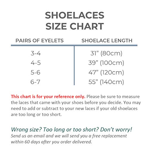 Buy [2 Pair] Flat Shoelaces 5/16 inch (8mm) for Sneakers and Converse