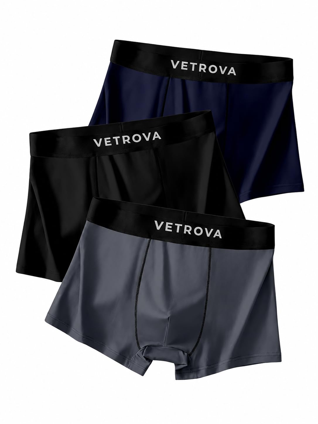 VETROVA Men’s Premium Boxer Briefs Pack | Ultra Soft Stretch Fabric | Breathable & Comfortable Innerwear Pack of 3-image-9