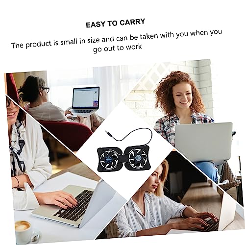 Cooler plegable portátil para laptop con doble ventilador USB miniatura 5