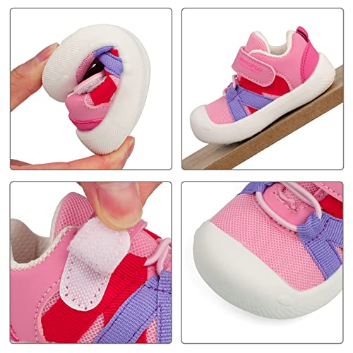 Image of Baby Shoes Boys Girls First Walkers Cute Animals Toddler Sneakers Prewalkers Rubber Sole