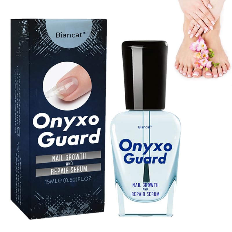 OnyxoGuard Nail Growth and Repair Serum, Advanced Nail Growth Serum, Nail Growth and Strengthener - Revitalize And Strengthen Your Nails 0.5 fl.oz (1 Bottle)