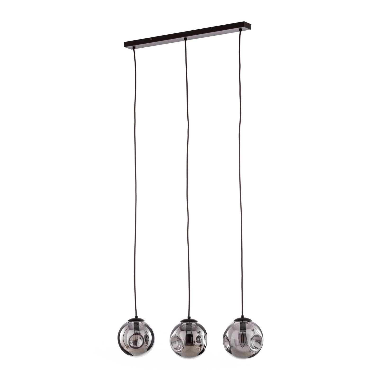 Lindby Pendelleuchte Valentina (Design, Modern) in Alu aus Glas – 3-flammig E14