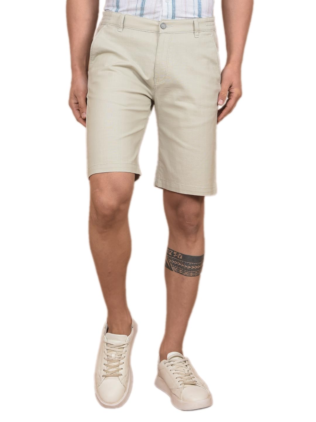 crimsoune club Men's Beige Cotton Shorts-picture-14