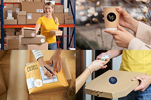 2 Inch Thank You Stickers | 500 Thank You Stickers For Small Business| Self-Adhesive & Waterproof Stickers With 4 Beautiful Colors | Strong And Durable (Classic, 2 Inch) #TOP3