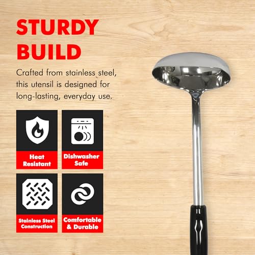 Chef Craft Select Ladle, 13 inch, Stainless Steel - Image 3