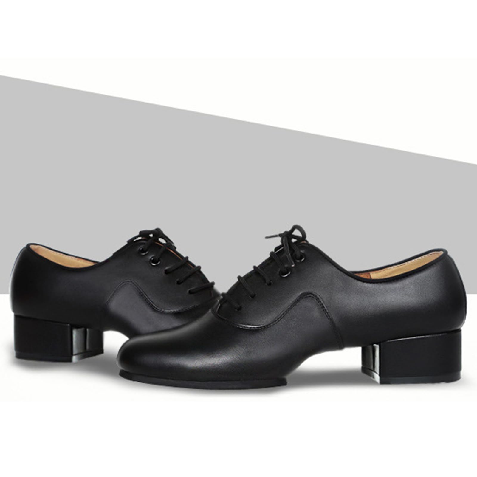 Scarpe da Tip Tap Uomo,Uomini Ballroom Sneakers,Scarpe Ballo Latino Uomo Stringate Tango,Assorbimento Dell'Umidità,Adatto per Latino,Salsa,Tango,Jazz,Moderno