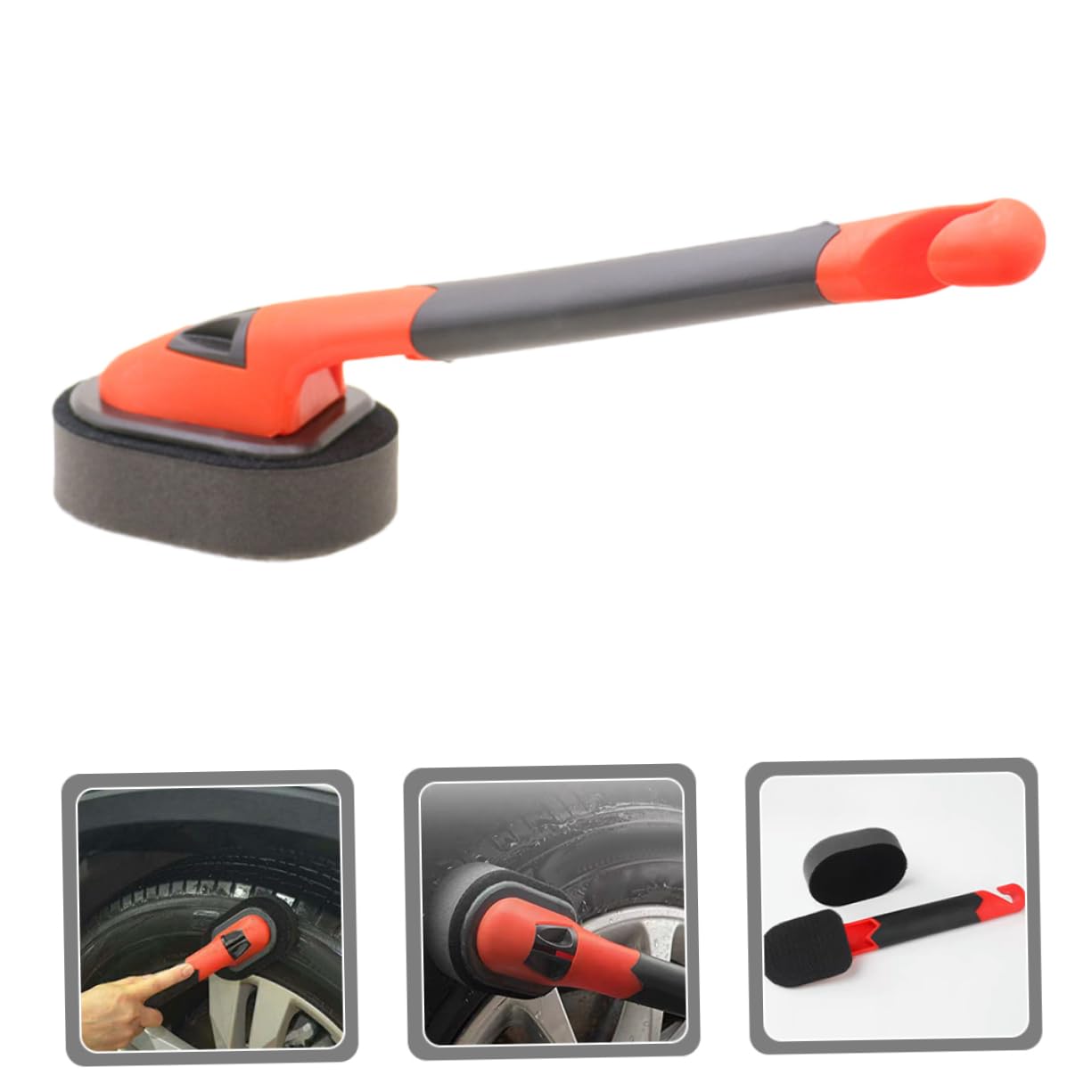 Didiseaon 4 Pezzi Spazzola per La Pulizia dei Pneumatici Auto Mop Auto Spazzola per Il Lavaggio Dell'Auto Maniglia Ruota Spazzola per Pneumatici Auto Kit per La Pulizia Dell'Auto