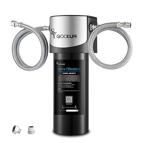 SY GOODLIFE - Filtro de agua UF de 0.01 m para debajo del fregadero, se conecta directamente al grifo de cocina para reducción de baçtria, reduce