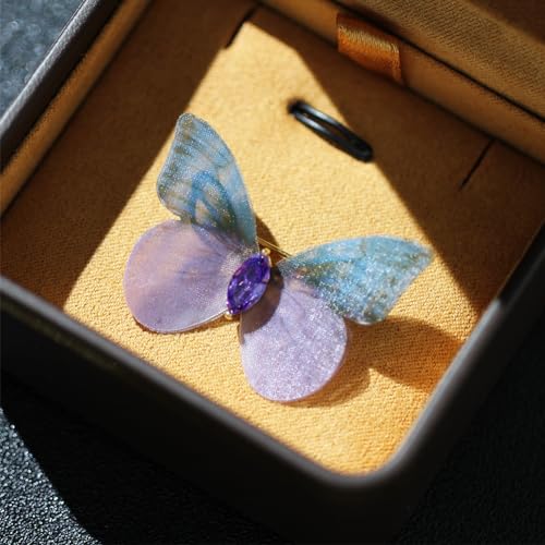Image of 3D Butterfly Brooch Pins Beautiful fabric butterfly Pin Decorative Pins Art Curtain Crafts Decoration Home Decor Accessory