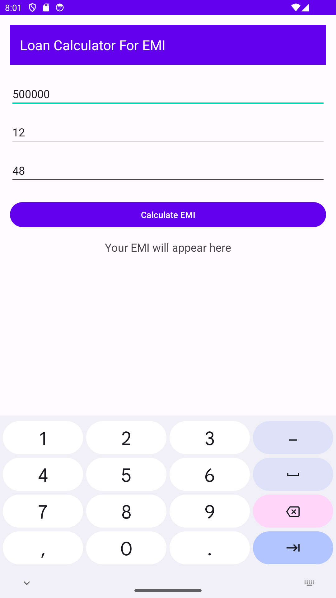 Loan Calculator for EMI - App on Amazon Appstore