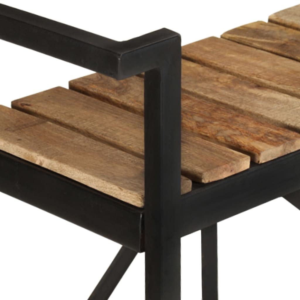 vidaXL Carrito de Cocina Carro de Servicio Doméstico Niños Garaje Estantes Almacenamiento Alimentos Bebidas Estable 87x36x81 cm Madera Maciza de Mango