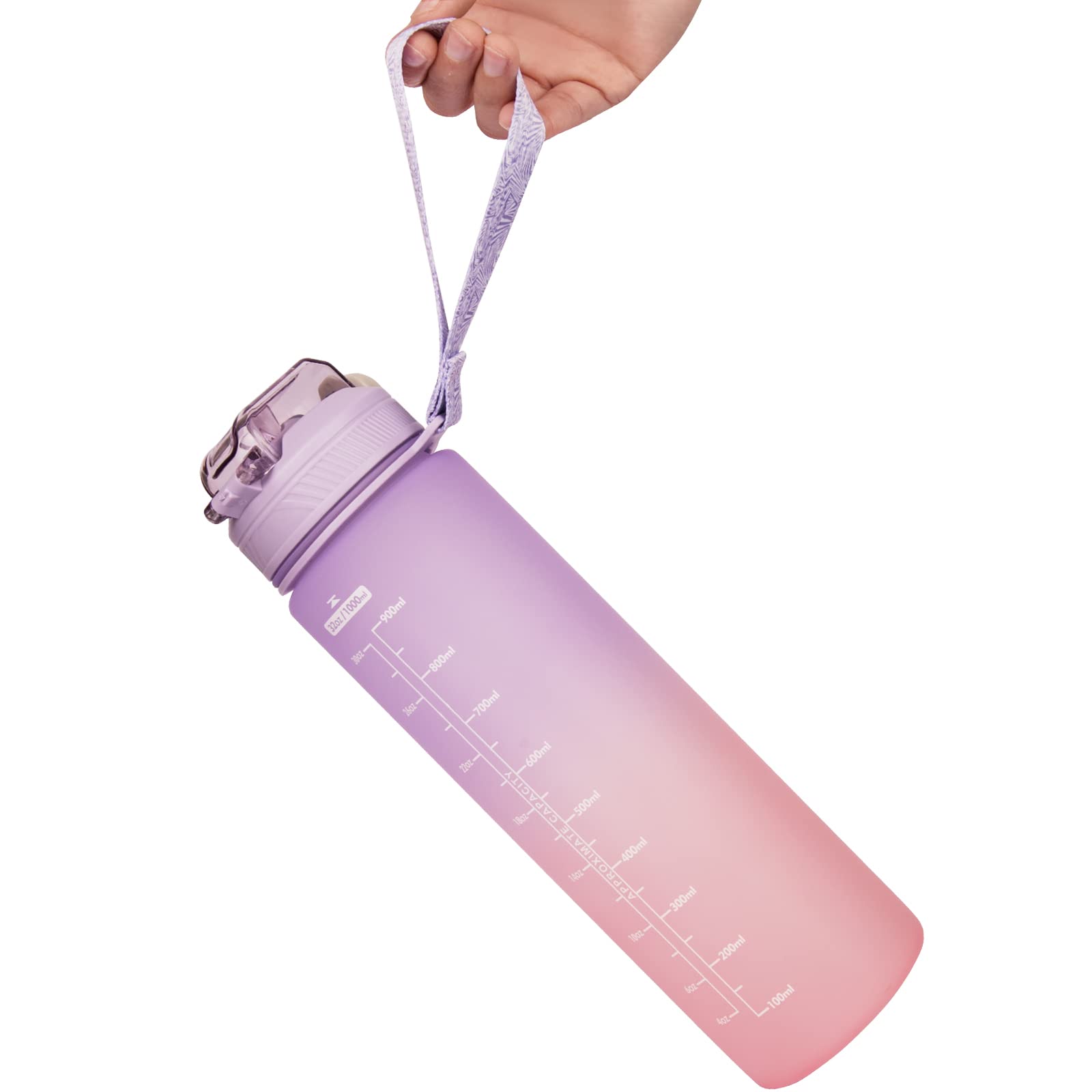 Energybud 1 Gallone Wasserflasche Mit Trink-Timer & Strohhalm – Motivierende Riesenflasche Für Sport, Büro & Alltag