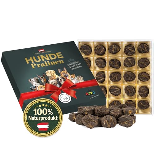 Alto-Petfood - Premium Hunde-Pralinen vom Kalb | in hochwertiger Geschenk-Box | 100% Naturprodukt | besondere Hundeleckerlies - 1 Packung