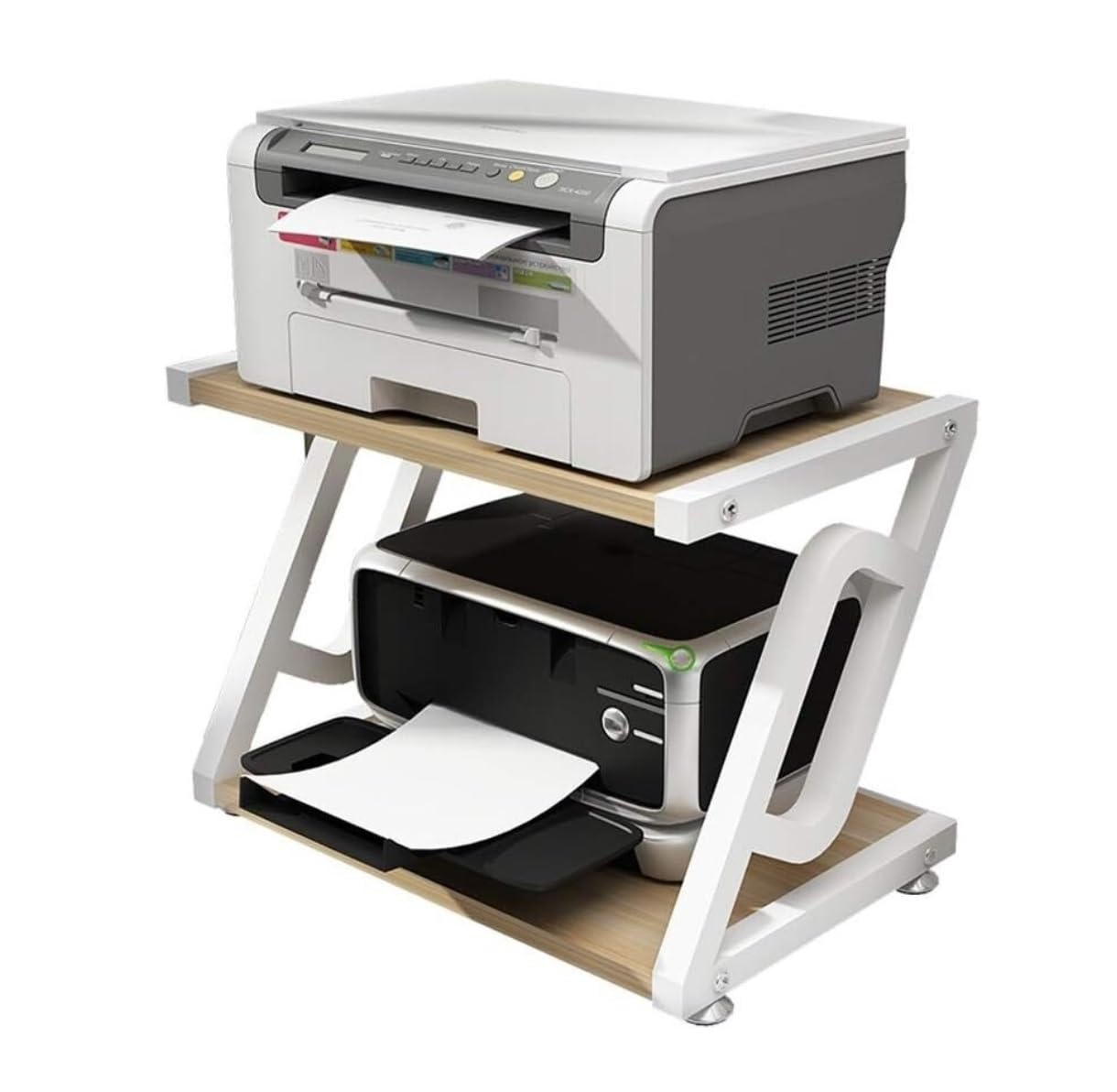 Tavolo Per Stampante Supporto Per Stampante In Legno Scaffale Per Stampante Creativo Scaffale Doppio Multifunzione Scaffale Per Copia Moderno Per Casa E Ufficio Supporto Per Stampante(A,45*28*32cm)