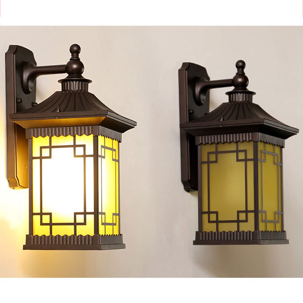 Lámpara de pared rústica para exteriores, aplique de pared impermeable, accesorios de iluminación para exteriores, montaje en pared, IP65, impermeable, porche exterior, iluminación de la
