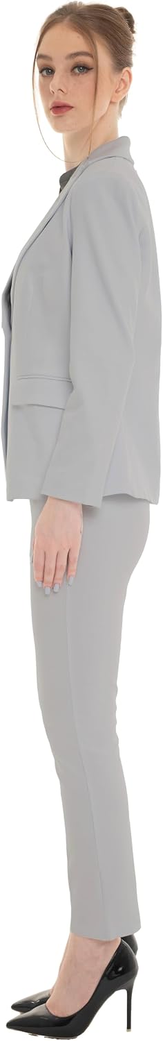 Marycrafts Women's Pant Suits Set – Professional Business Suiting Blazer and Pants 2 Piece Outfit