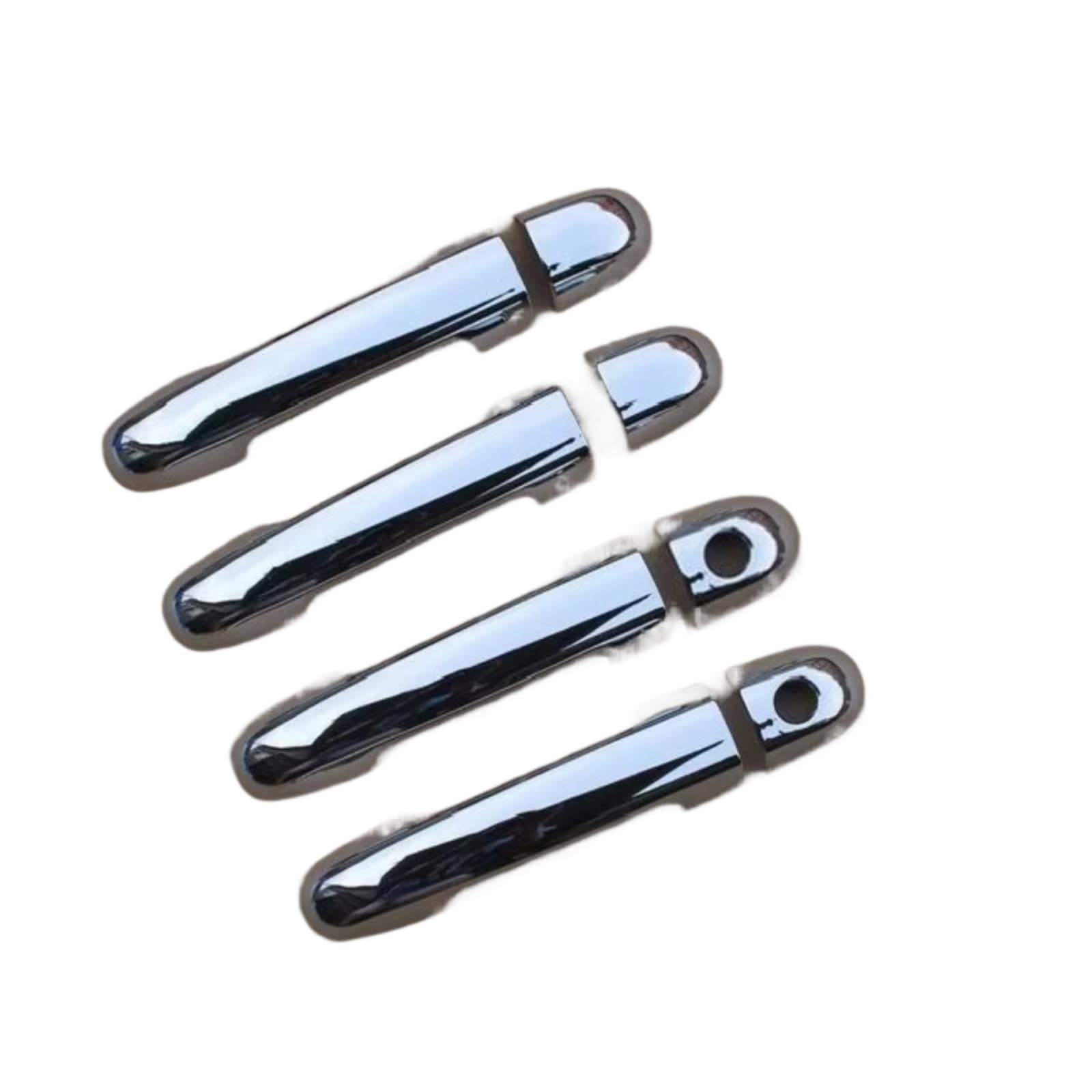 DSPOLIMV Outer Door Handle Cap Compatible with Hyundai for I30 2007-2011 FD 2008 2009 2010 Chrome Car Door Handle Cover Trim Stickers Overlay Accessories(2 Keyholes)