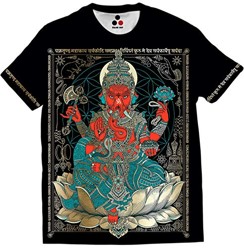 Image of STAND OUT All Over Printed Shiva, Krishna, Hanuman, Kali, Ram and Ravana, Ramayan, Bagavath Githa, Buddha Religious, Spiritual, Hindu Gods T-Shirts