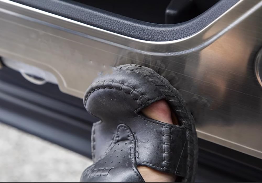 Car Accessories Compatible withToyota Highlander 2020-2023 Stainless Steel Door Anti Kick Panel Protector Guard Cover Trim 4Pcs Matte — view 4