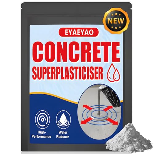 Concrete Super Plasticizer, Concrete Admixture, 8 Ounces High Range Water Reducer - High-Performance Super plasticizer Concrete Additive for Superior Strength, Workability
