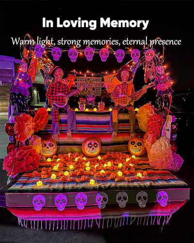 Image of Homemory 24-Pack Battery Tea Lights with Timer Built in, Auto-On 6H Daily