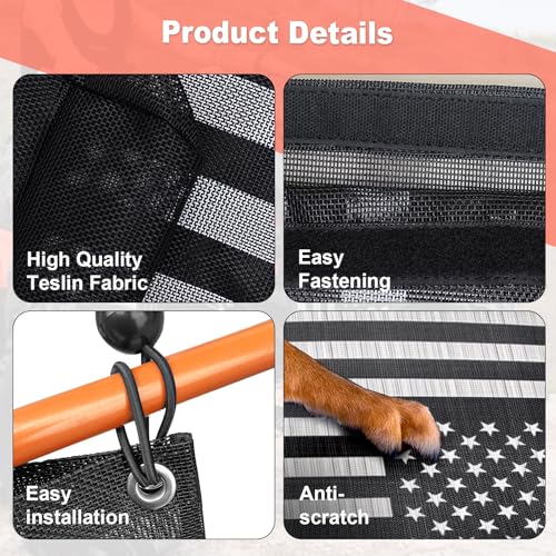 Image of Dawnjaccee UTV /ATV Trash Bag, PVC Mesh Storage Sack Compatible with Polaris RZR, Can-Am, Kawasaki, Honda & Golf Carts, Universal Fit Off-Road Accessories