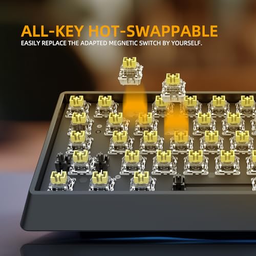 Irok Mu68 Rapid Trigger Magnetic Switch Aluminum Cnc Frame Mechanical Keyboard 60% Tkl Hot Swapped Rgb Programmable Wired Gaming Keyboard For Win/Mac Gamer-Black thumb #1