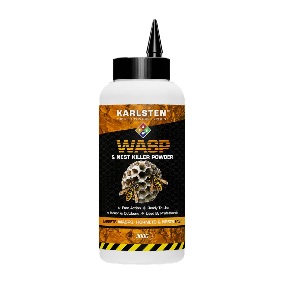 KARLSTEN Wasp & Nest Killer Powder 300g – Fast Acting Insect Control for Wasps and Nests