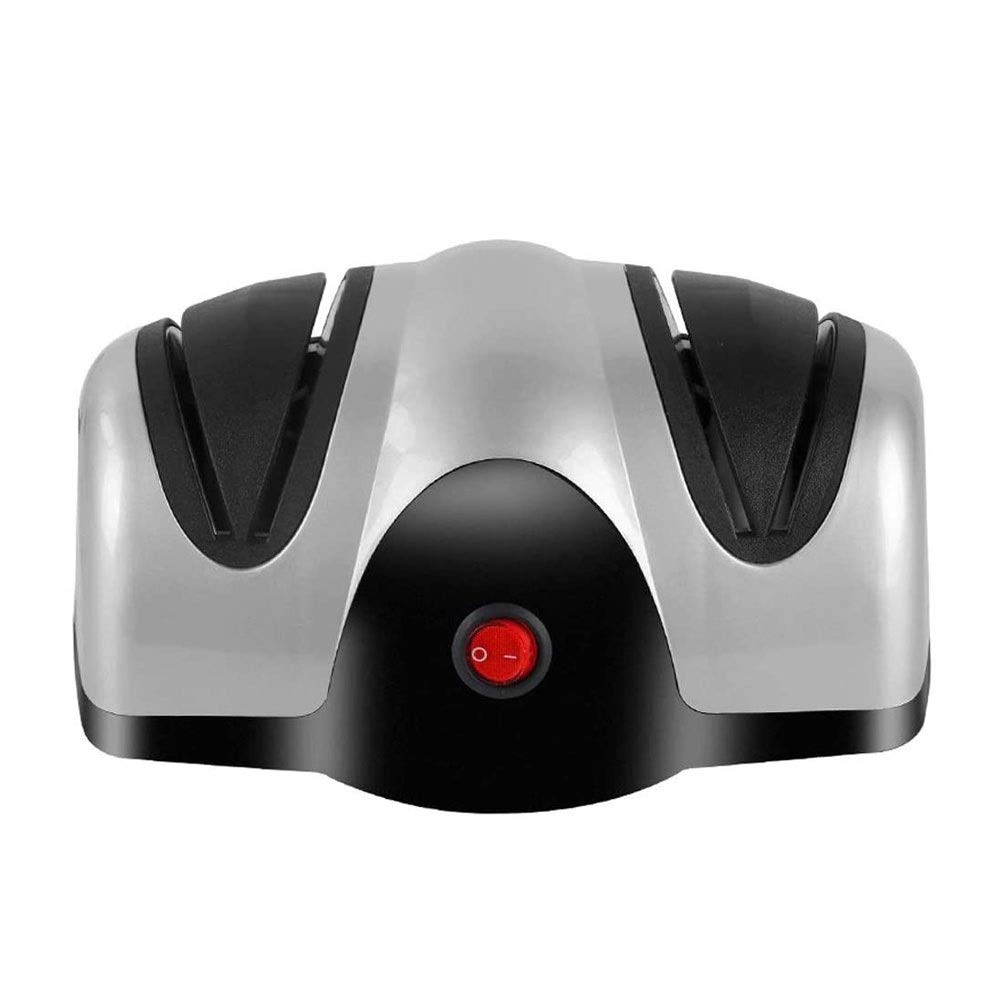 Electric Knife Sharpener for Straight Knives 4-Stage Diamond Sharpens Dull Knives Quickly Safe and Easy to Use
