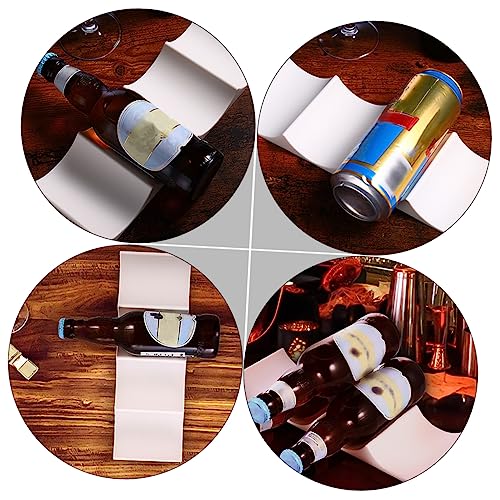 Set de 4 soportes estables para botellas de vino miniatura 7