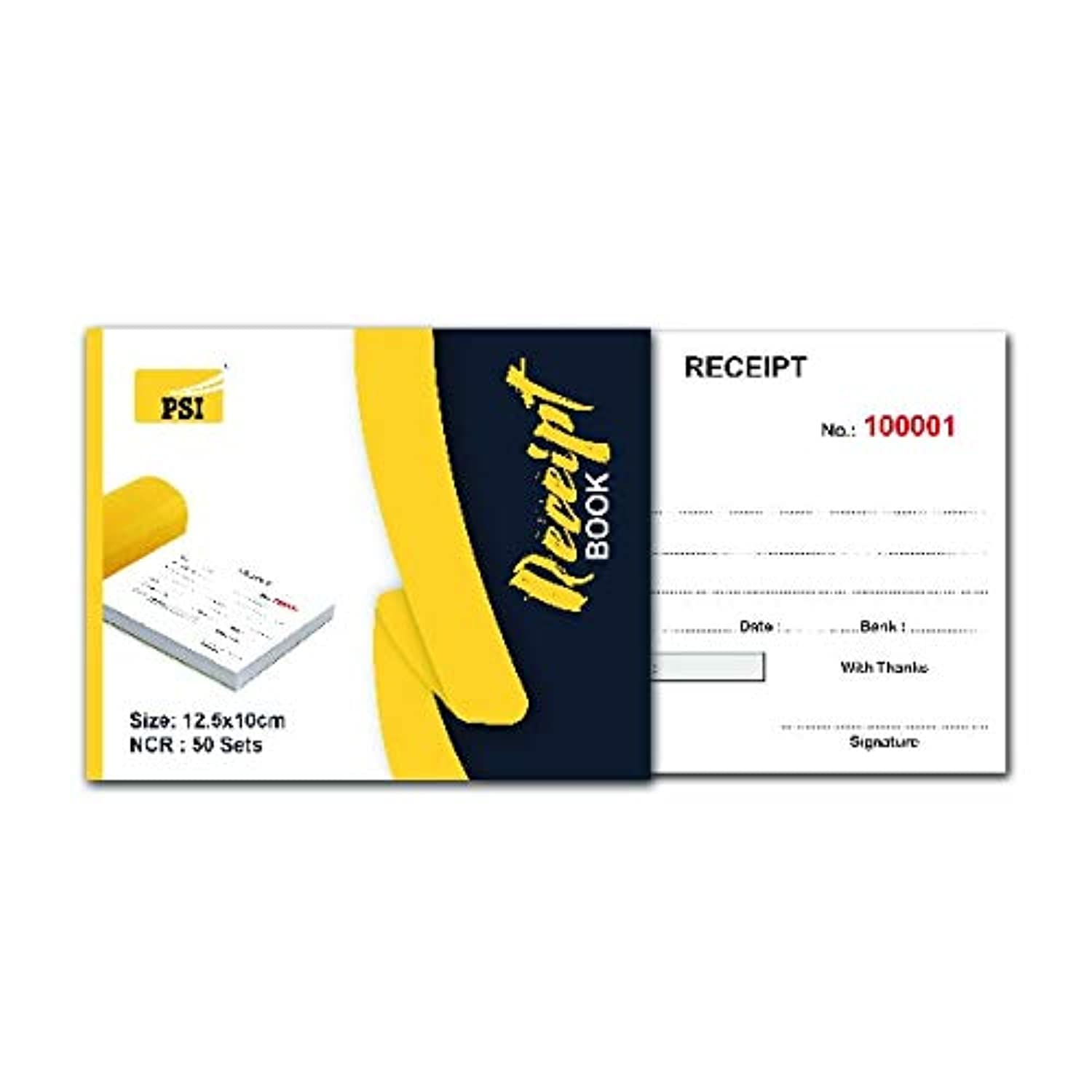 PSI Receipt Book (50 Sets / 12.5 x 10cm, 3 Pieces)