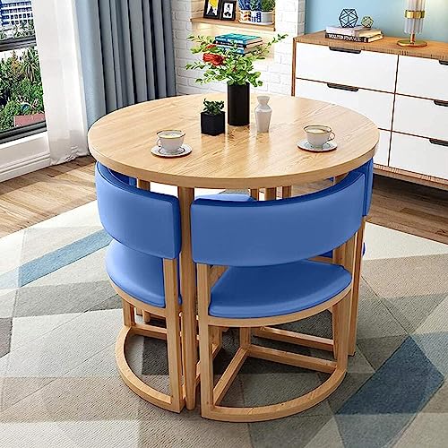 Juego de mesa de comedor y silla plegable y moderna, compacta para sala de conferencias y mesa de café para espacios pequeños, ideal para el hogar, balcón, zonas de ocio, negociación y uso de comedor