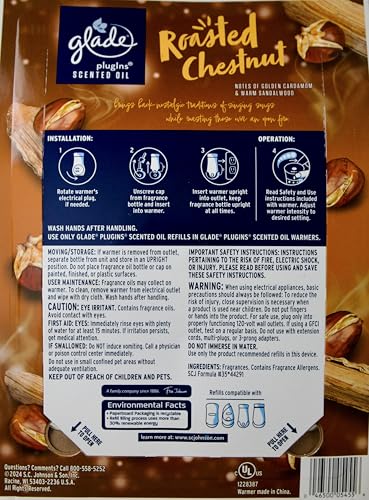 Glade Roasted Chestnut Scented Warmers + Refills