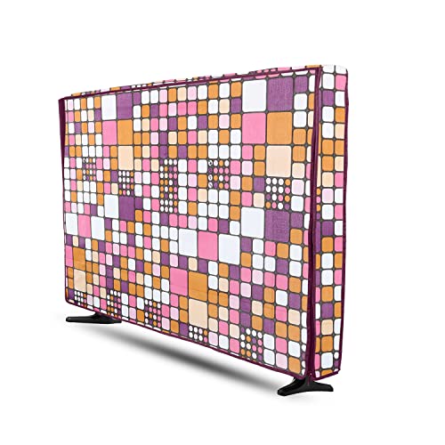 Image of Transparent LCD /LED T.V Protector Cover with Zipper Enclosure for 32 Inch Suitable for All Major Brand & Model (Color-Pink, Size-29x3x19 Inches)