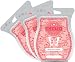 Scentsy, Sweet Pea and Vanilla, Wickless Candle Tart Warmer Wax 3.2 Oz Bar, (3) by Scentsy Fragrance,pink