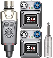 【Versatility】Xvive U4 2.4G wireless in ear monitor systemfeatured with mono balanced XLR or mono unbalanced TS input can  meet your requirement on different devices,provides smooth frequency with any headphones. 【High quality sound】 Xvive U4 IEM wire...