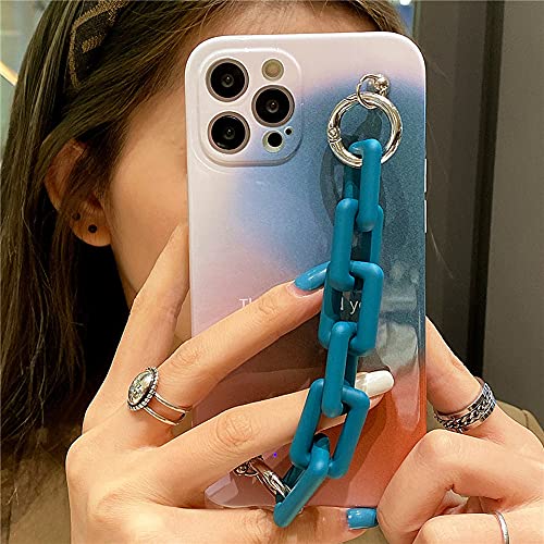 Étui silicone iPhone 12 Pro Max anti-chute avec chaîne bracelet - 2