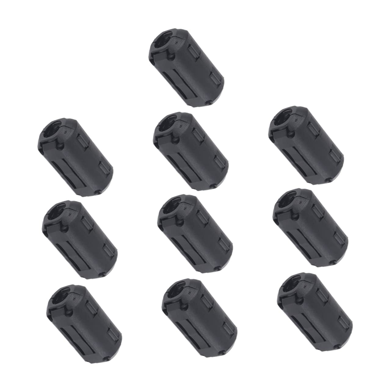 Happyyami Clip-on Ferrite Core Ring Ferrite for Telephone Lines Cable Noise Filter