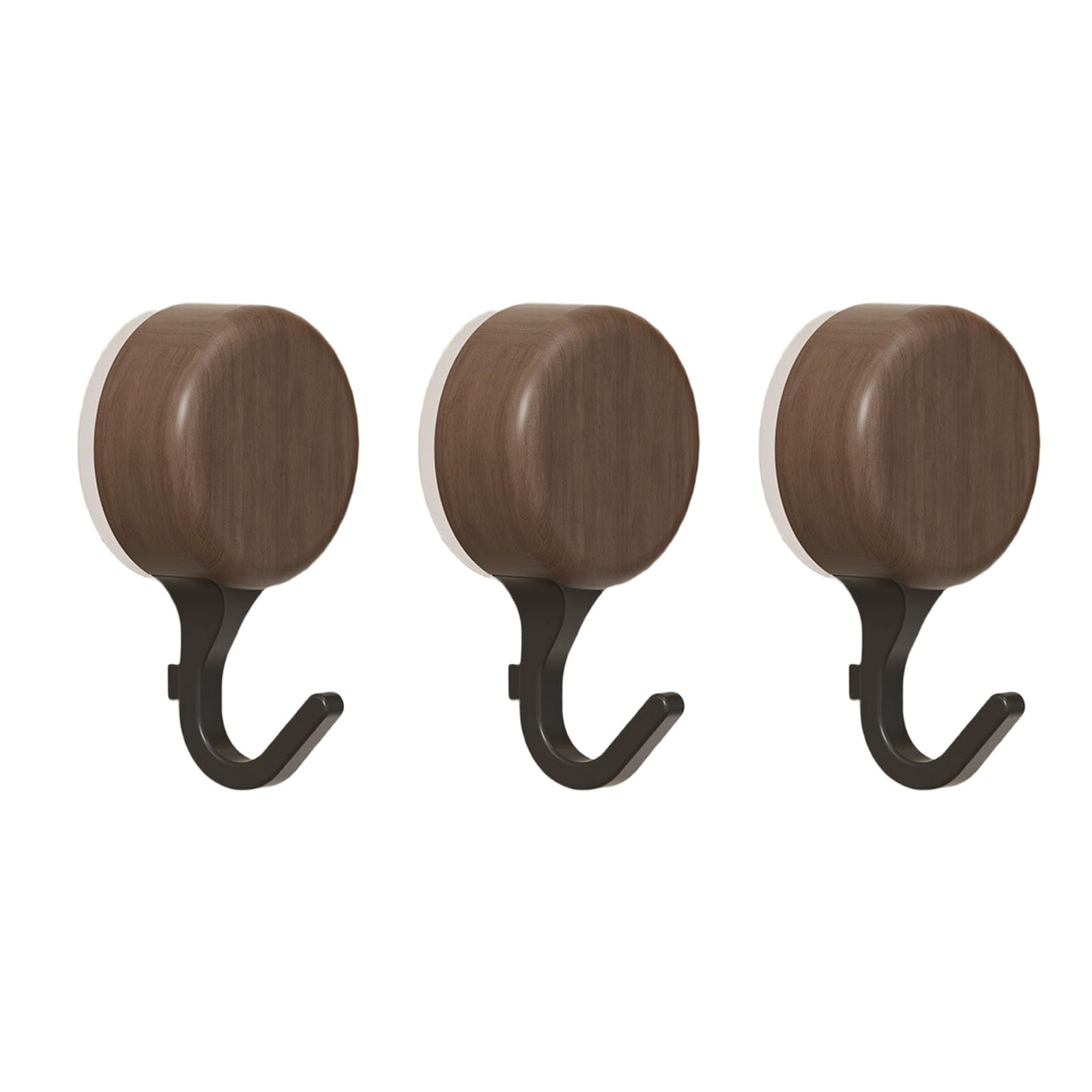 of 3 Strong Suction Cup Hooks with Strong Suction Not Drilling Required Wall Hook for Bathroom Kitchen Waterproof Wall Hooks