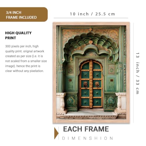 Image of kotart Traditional Indian Wall Art Painting for Living Room | Paintings Frame For Home Decoration | Framed Wall Painting for Home Room Bedroom Office Wall Decor Set of 3 (10X13 inch)