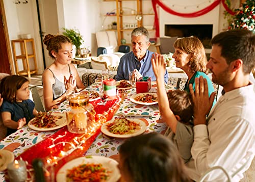 Cakka Thanksgiving Tablecloth Plastic 54X108 Inch, 2 Pack Disposable Fall Pumpkin Table Cover, Orange Marple Leaf Rectangle Autumn Table Cloth For Fall Thanksgiving Day Table Decor Decoration #TOP6