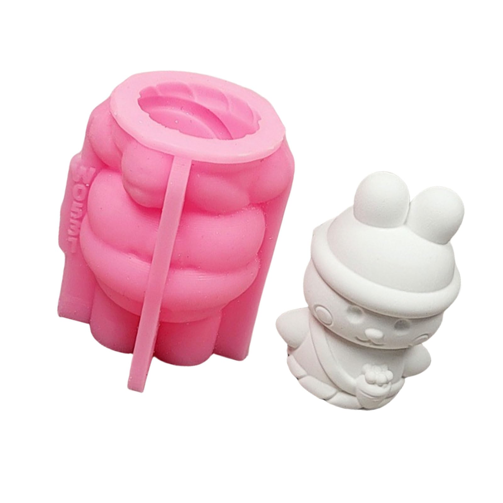 Nucelit Lovely Animal Molds Castings Molds 3D Rabbits Silicone Plasters Ornament Making Animal Epoxy Resin