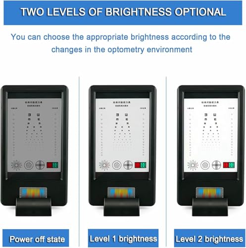 Graphique de vision LED double face recharge pour optométrie - 4