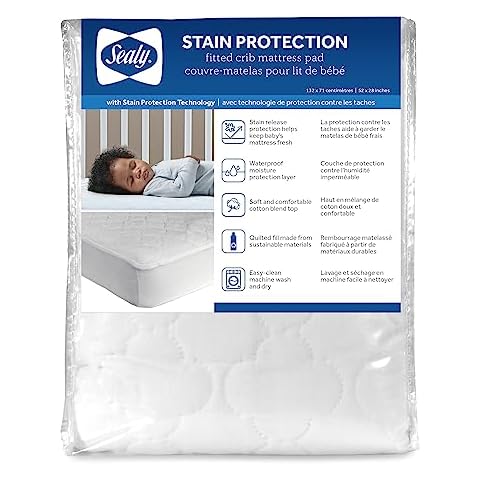 Sealy Baby Waterproof Crib Mattress Protector Cover
