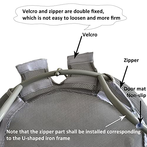 Babyezz Cat And Dog Hammock Bed,Comfortable And Breathable Elevated Cat Bed,Detachable Portable Indoor/Outdoor Pet Bed, Suitable For Cats And Small Dogs (Grey) #TOP1