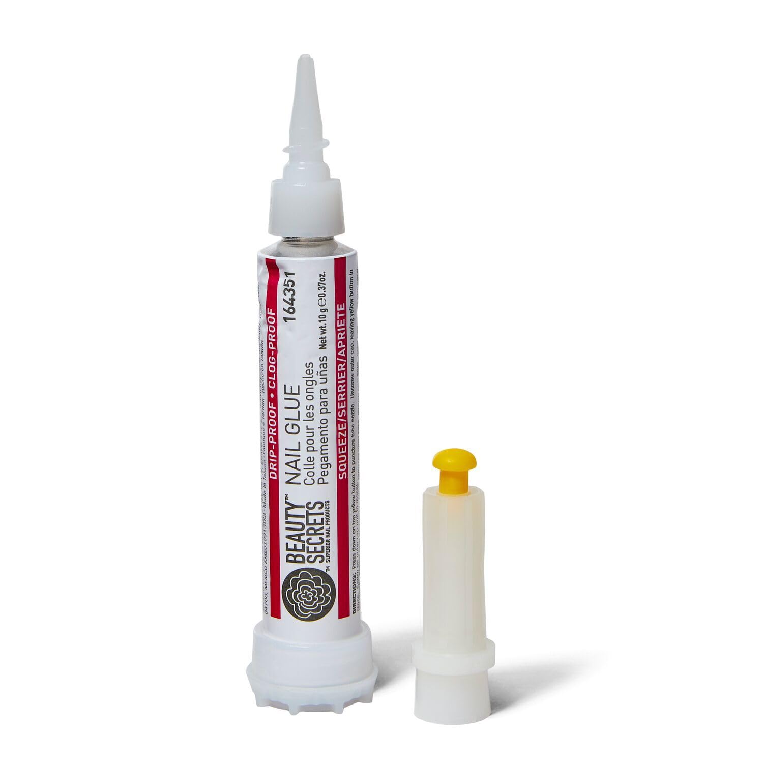 Beauty Secrets Drip & Clog Proof Nail Glue - Colla per unghie antigoccia e anti-intasamento Beauty Secrets
