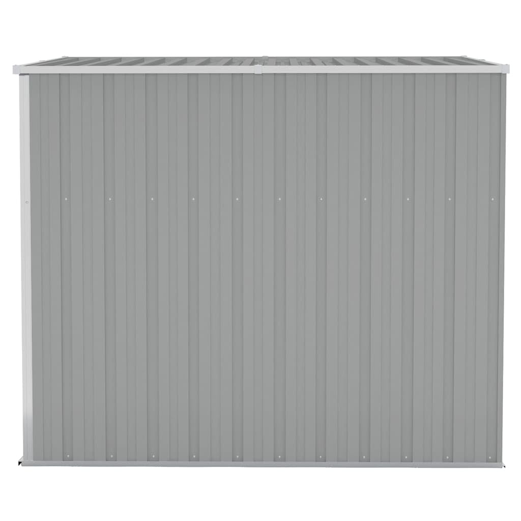 Refined Cobertizo de jardín Pared Acero galvanizado Gris 118x194x178cm